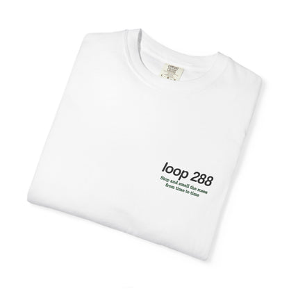 Loop 288 'Roses' Unisex Garment-Dyed T-shirt