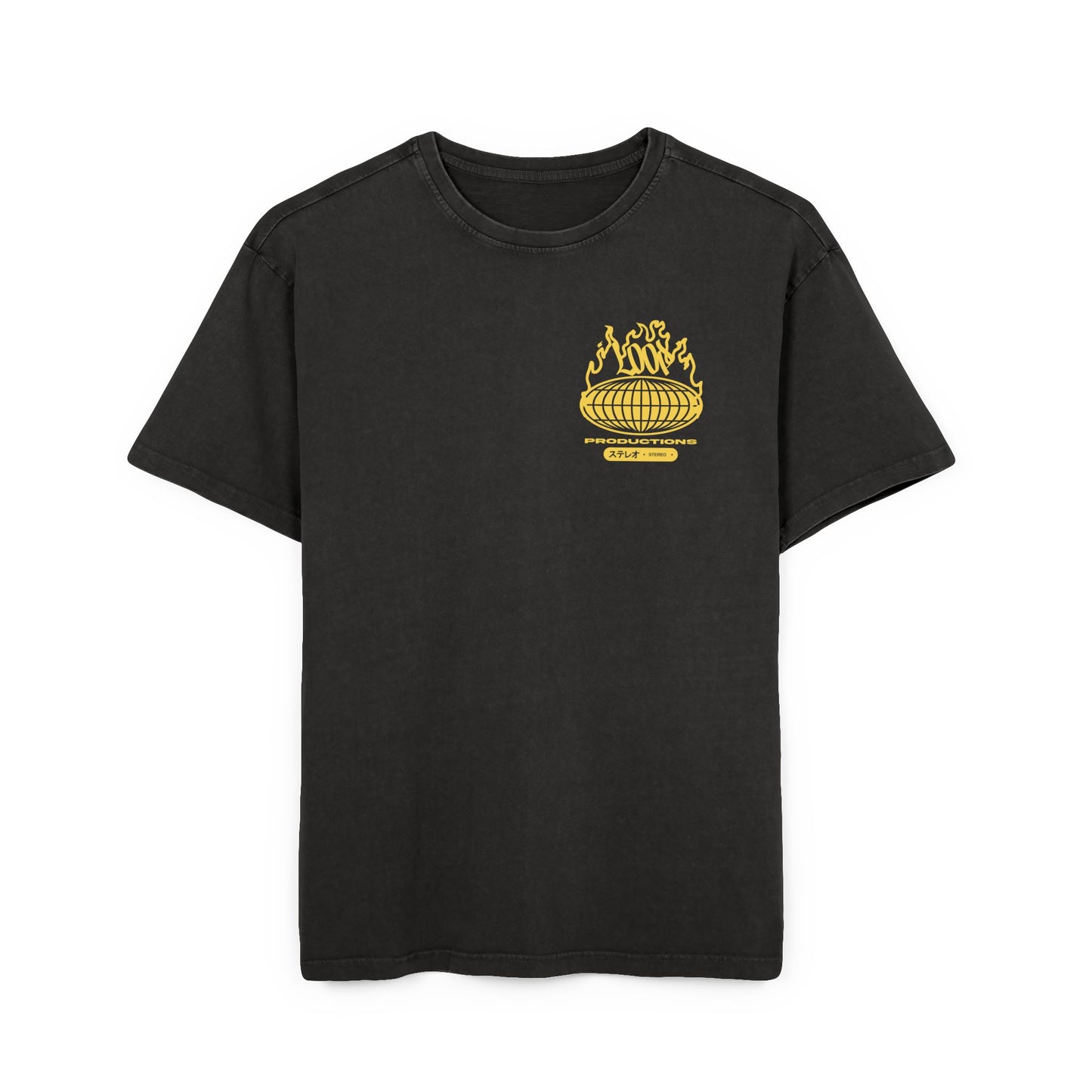 Loop 288 'Passport' Acid Washed Heavy Oversize Tee
